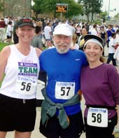 California Natives Lori Klein-DelRosario, Ellen Klein, and Lee Klein, at El Segundo CA 5k race.